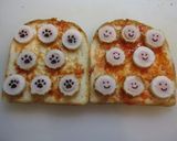 ピンクのちくわ　ｄｅ　ピザトースト風作り方4写真