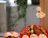 てるてる坊主キャラ弁（晴れますように♪）作り方3写真