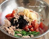 蓮根とトマトのツナマヨひじき♪和サラダ作り方2写真