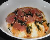 中華風!山かけまぐろ丼作り方4写真