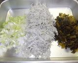 韓国風★しらす＆高菜の混ぜご飯作り方2写真