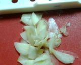 小松菜のにんにく炒め作り方1写真