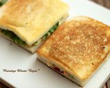 マヨ玉子とトマト＆チーズのホットサンド♪作り方4写真