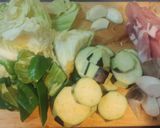 ブタと野菜の辛味噌炒め作り方1写真