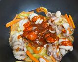 旨辛！屋台料理 チュクミポックム（イイダコ炒め）作り方8写真