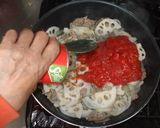 蓮根ミートソースパスタ♪簡単レシピ作り方9写真