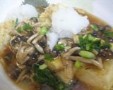 薬味たっぷり揚げ出し豆腐のきのこあんかけ作り方6写真
