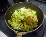 簡単　粒マスタードポン　de　豚挽き枝豆作り方5写真