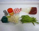 インゲンえのき　de　ナポリタン風スープ作り方1写真