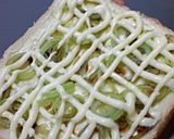和風ピザトースト♪わさび醤油マヨが最高〜作り方2写真