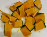 ★レンジでチン！かぼちゃの煮物とマヨ和え作り方6写真