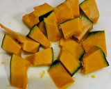 ★レンジでチン！かぼちゃの煮物とマヨ和え作り方6写真