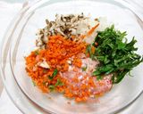 しそ入りつくね✿味噌バター焼き作り方2写真