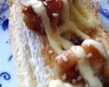 朝ごはんに!テリヤキマヨネーズ食パン作り方1写真