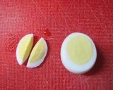 簡単！うずらの玉子で小トトロのキャラ弁。作り方1写真