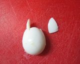 簡単！うずらの玉子で小トトロのキャラ弁。作り方2写真