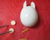 簡単！うずらの玉子で小トトロのキャラ弁。作り方5写真