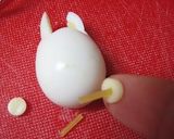簡単！うずらの玉子で小トトロのキャラ弁。作り方6写真
