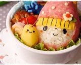 ＊キャラ弁＊　レインコートの女の子*作り方5写真