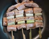 おつまみに！鮭ハラスの串焼き★ネギマ？作り方4写真