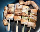 おつまみに！鮭ハラスの串焼き★ネギマ？作り方5写真
