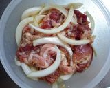 豚肉と新玉ねぎのしょうが焼き（1人分）作り方1写真