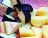 ♥ナスと挽肉のトマトソース炒め♥作り方1写真