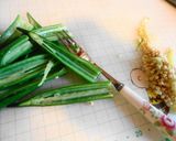 ビールのおつまみ！竹輪＋オクラ＋カルパス作り方1写真