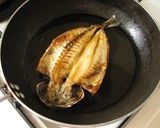 アジの開きとエリンギのパスタ作り方1写真