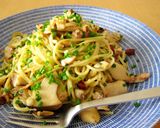 アジの開きとエリンギのパスタ作り方9写真