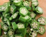七夕に☆おくらの味噌汁作り方1写真