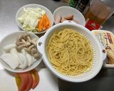 簡単トマトスープスパゲティ作り方1写真