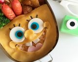 オムライスで＊スポンジボブキャラ弁作り方5写真