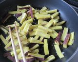 美味しい！サツマイモガーリック炒め作り方5写真