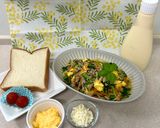 野菜ときのこの具沢山トースト作り方1写真