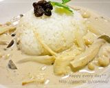 簡単！キノコのホワイトカレー☆作り方5写真