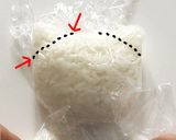 キャラ弁☆リンゴを持ったキティちゃん♪作り方2写真