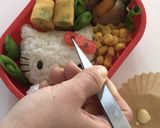キャラ弁☆リンゴを持ったキティちゃん♪作り方9写真