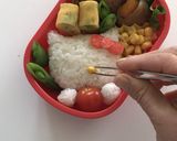 キャラ弁☆リンゴを持ったキティちゃん♪作り方7写真