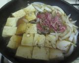 子供完食☆旬の新玉ねぎをたっぷり！肉豆腐作り方6写真