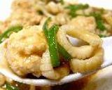ふわふわ鶏団子と烏賊のオイスターソース炒め作り方17写真
