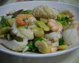 そら豆といかの中華炒め作り方10写真