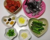 * エビとアスパラの❤ココナッツカレー♪作り方1写真