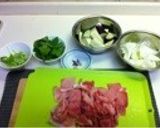 なすと豚肉のエスニック炒め作り方1写真