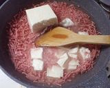 合い挽き肉と木綿豆腐のあっさりスープ作り方2写真
