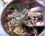 小松菜で餃子作り方3写真