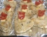 朝の焼きおにぎり〜プチトマト・チーズＯＮ作り方3写真