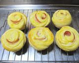 ハムとチーズのRoseパン♥作り方15写真