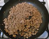 2食材で簡単ビビンバ風♪ホウレン草＆挽肉作り方3写真