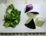 ナスとピーマンの炒め物作り方1写真